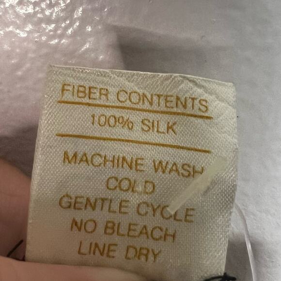 100% Silk Vintage Red & Purple Roses, Mini Length Slip Sundress, Size Medium NEW - Picture 7 of 8